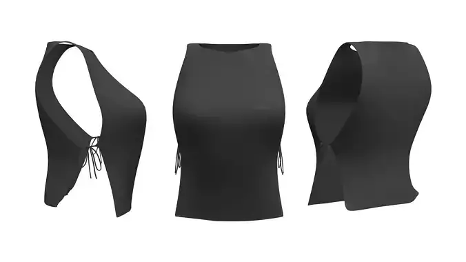 Tied Sides Straight Top