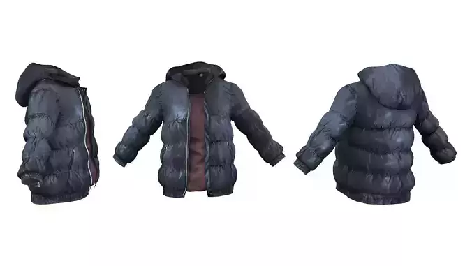Male Padded Jacket With Top