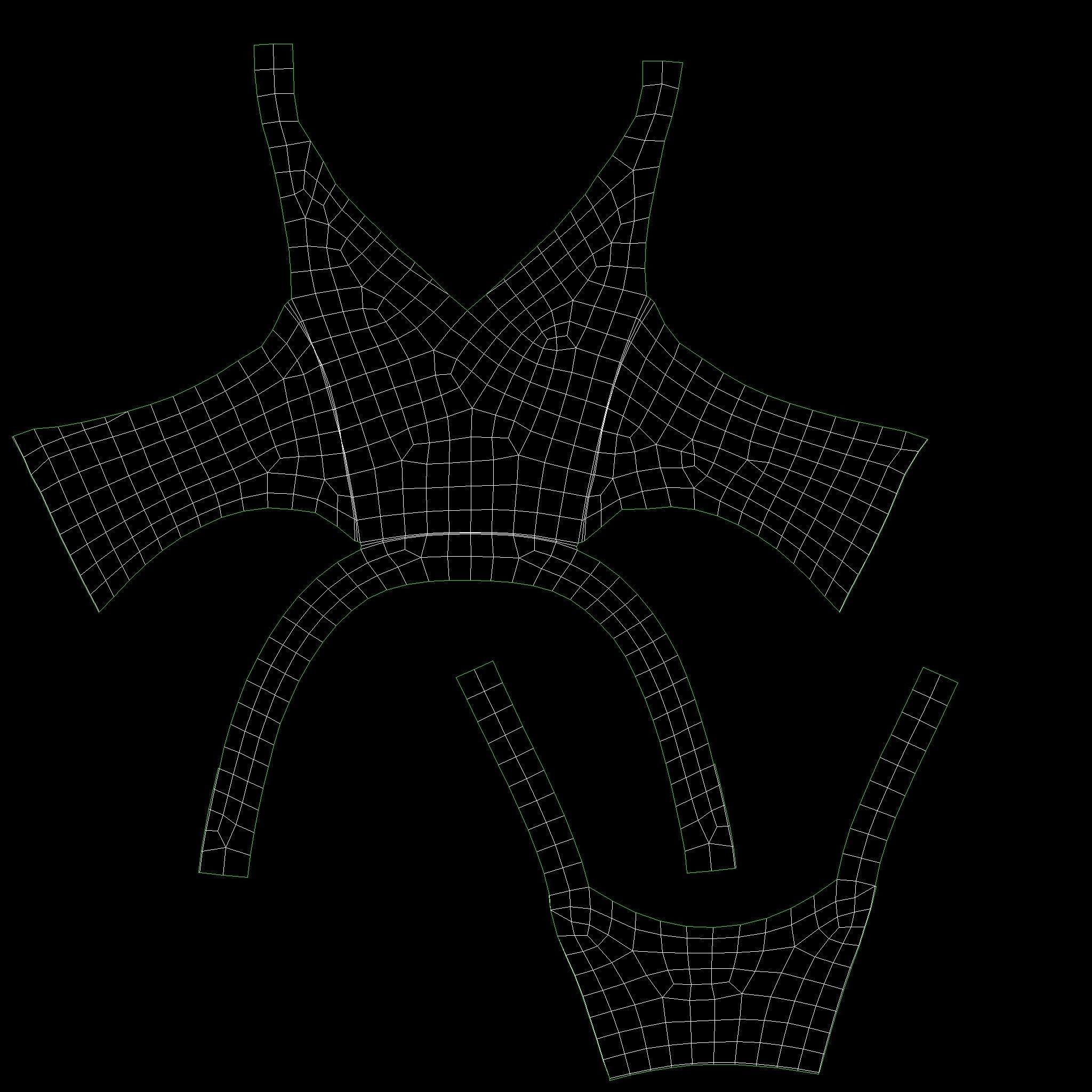 Female Strap Top V1 Low-poly 3D model_9