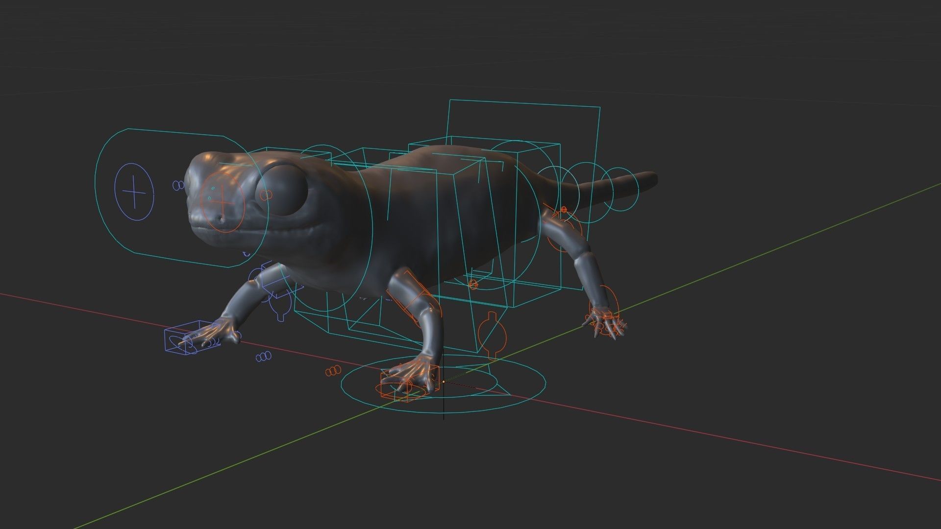 Tiger Salamander 3D model_9