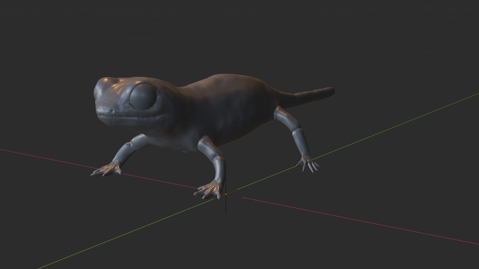 Tiger Salamander 3D model_4