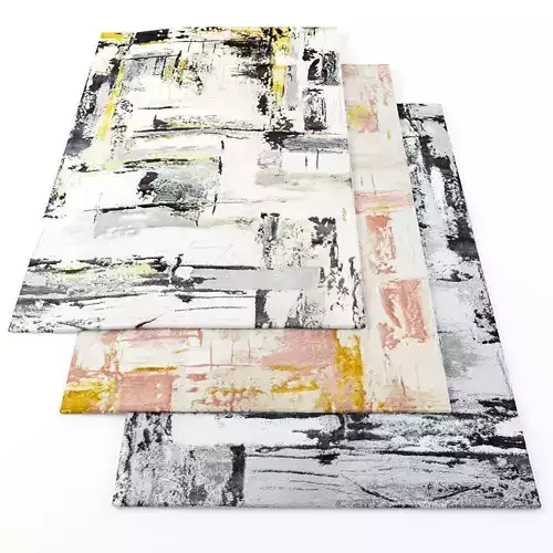 Rugs-1238 three abstract rugs