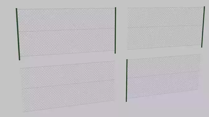 Cheap green wired fence fields - editable