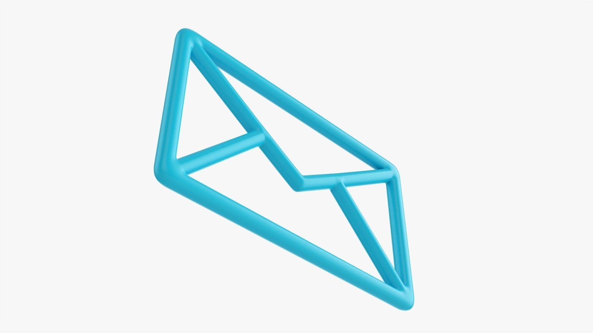 Mail symbol  3D model_3