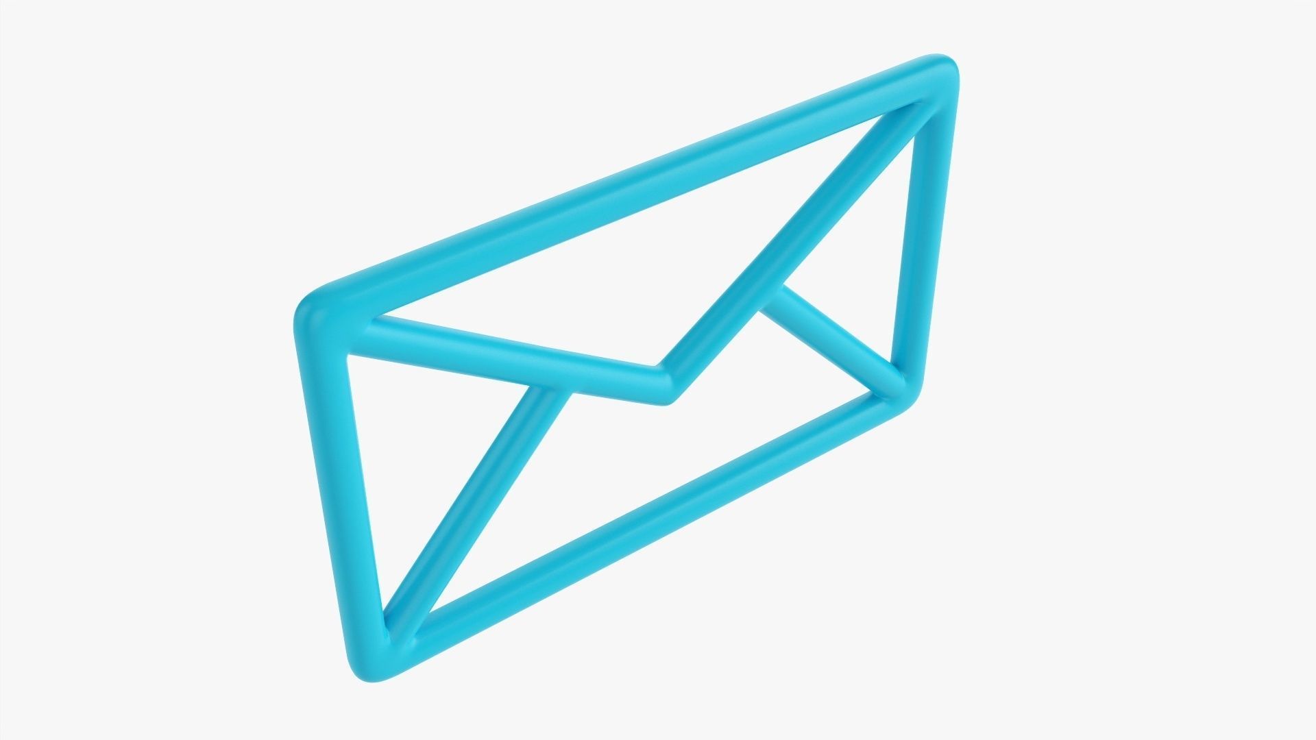 Mail symbol  3D model_2