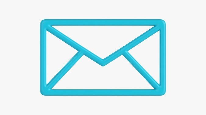 Mail symbol  3D model