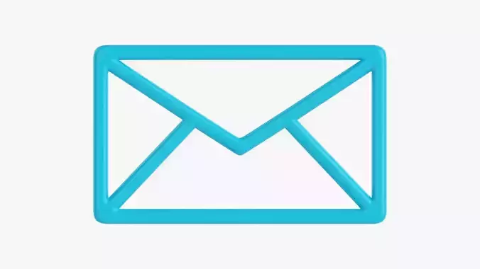 Mail symbol  3D model