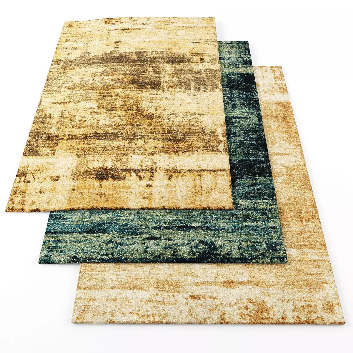 Rugs-1239 three rugs Low-poly 3D model_0