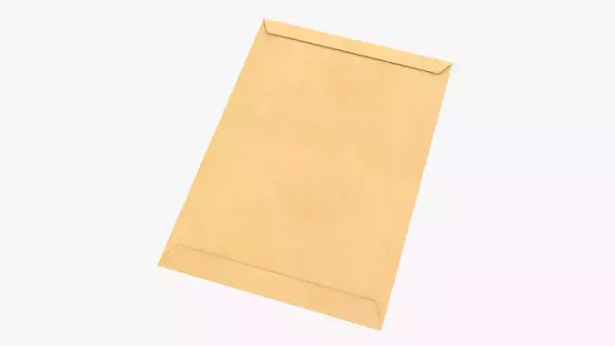 Envelope mockup 01 3D model
