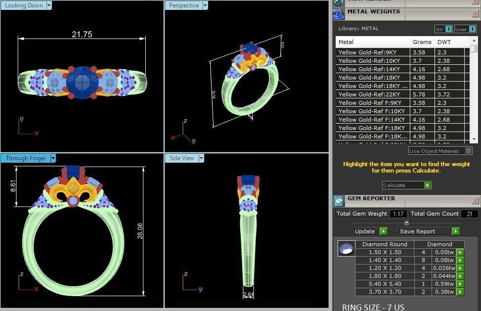 Solitaire wedding engagement ring with 360 view animation 3D print model_4