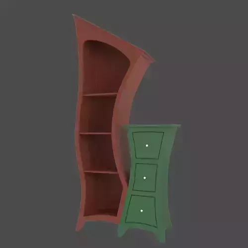 Wood Shelf - Magnifique 3D model
