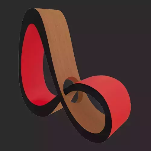 Ribbon armchair - Infinite 3D model