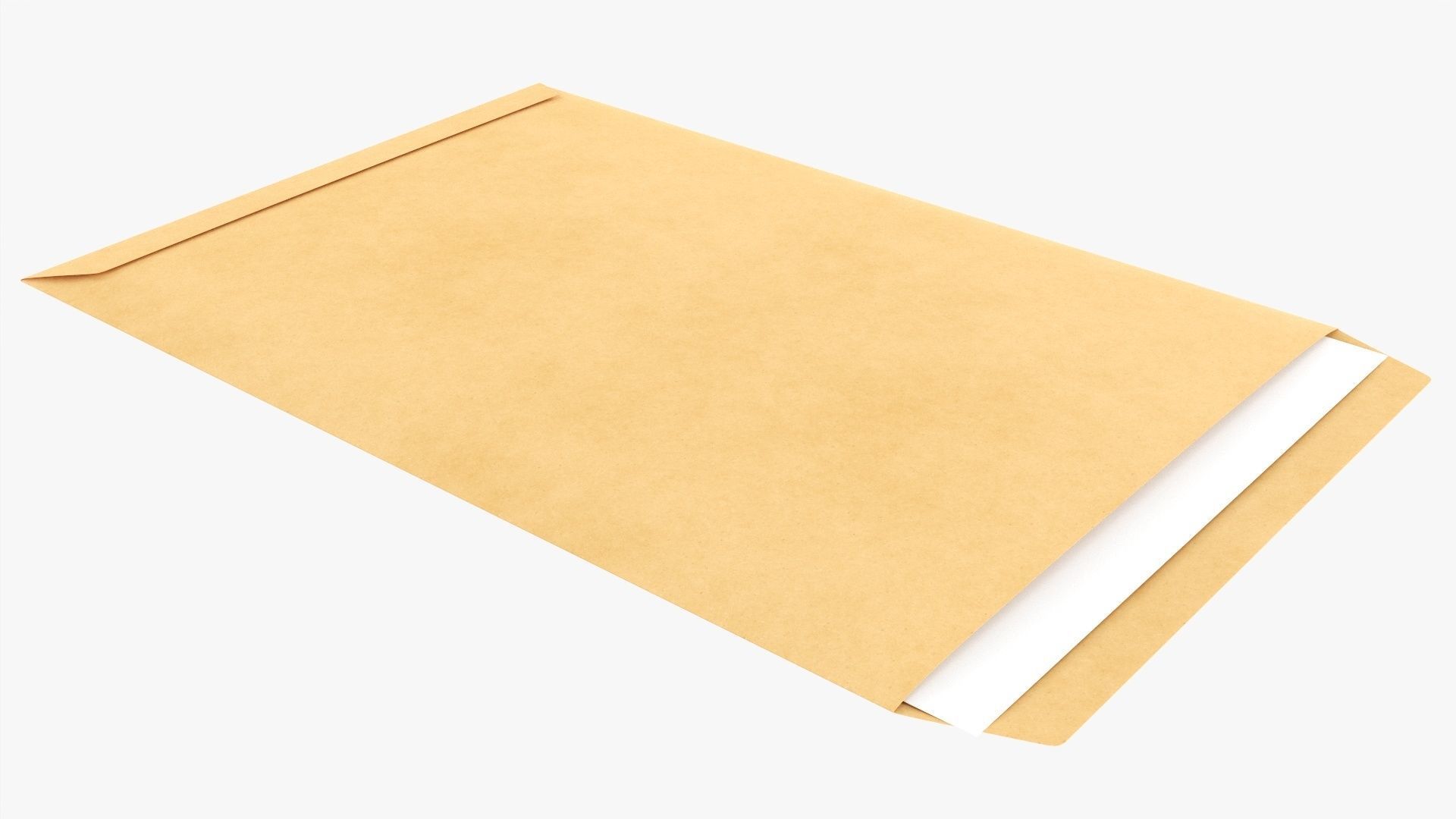Envelope mockup 01 open 3D model_1