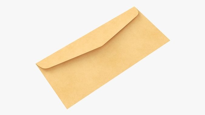 Envelope mockup 02 3D model