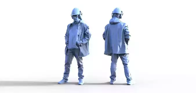 Alexander with helmet 3D print model