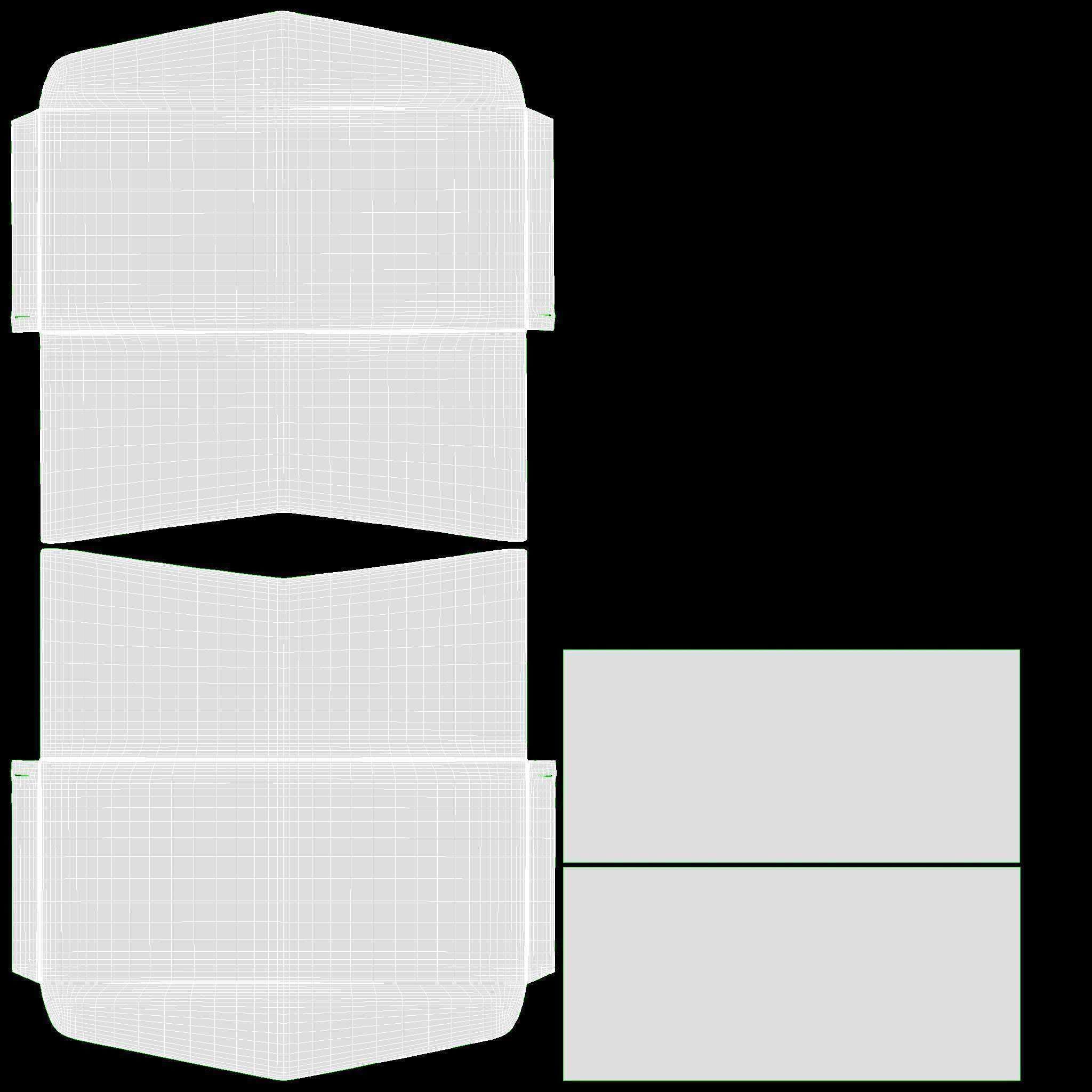 Envelope mockup 02 open 3D model_9