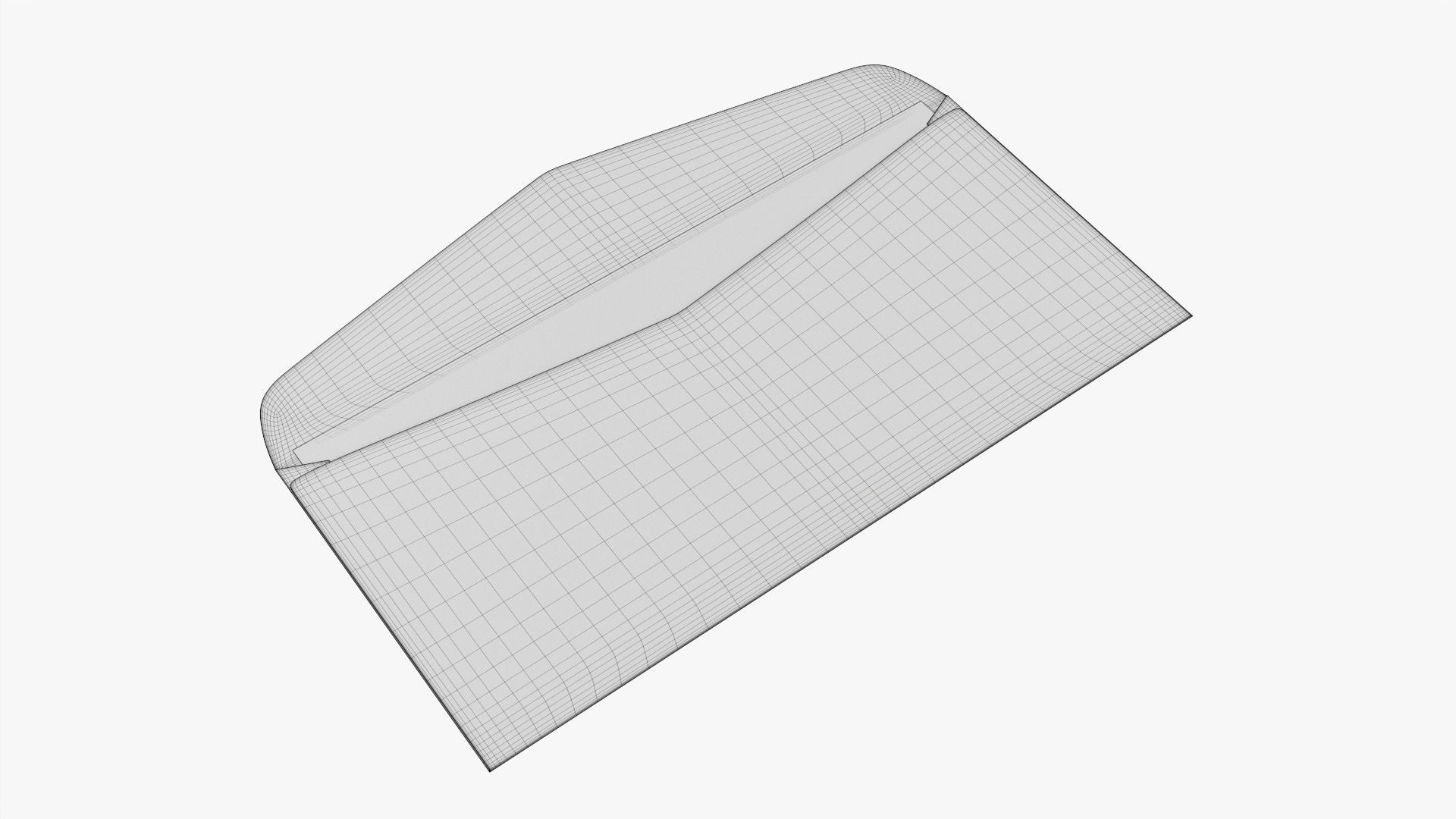 Envelope mockup 02 open 3D model_4