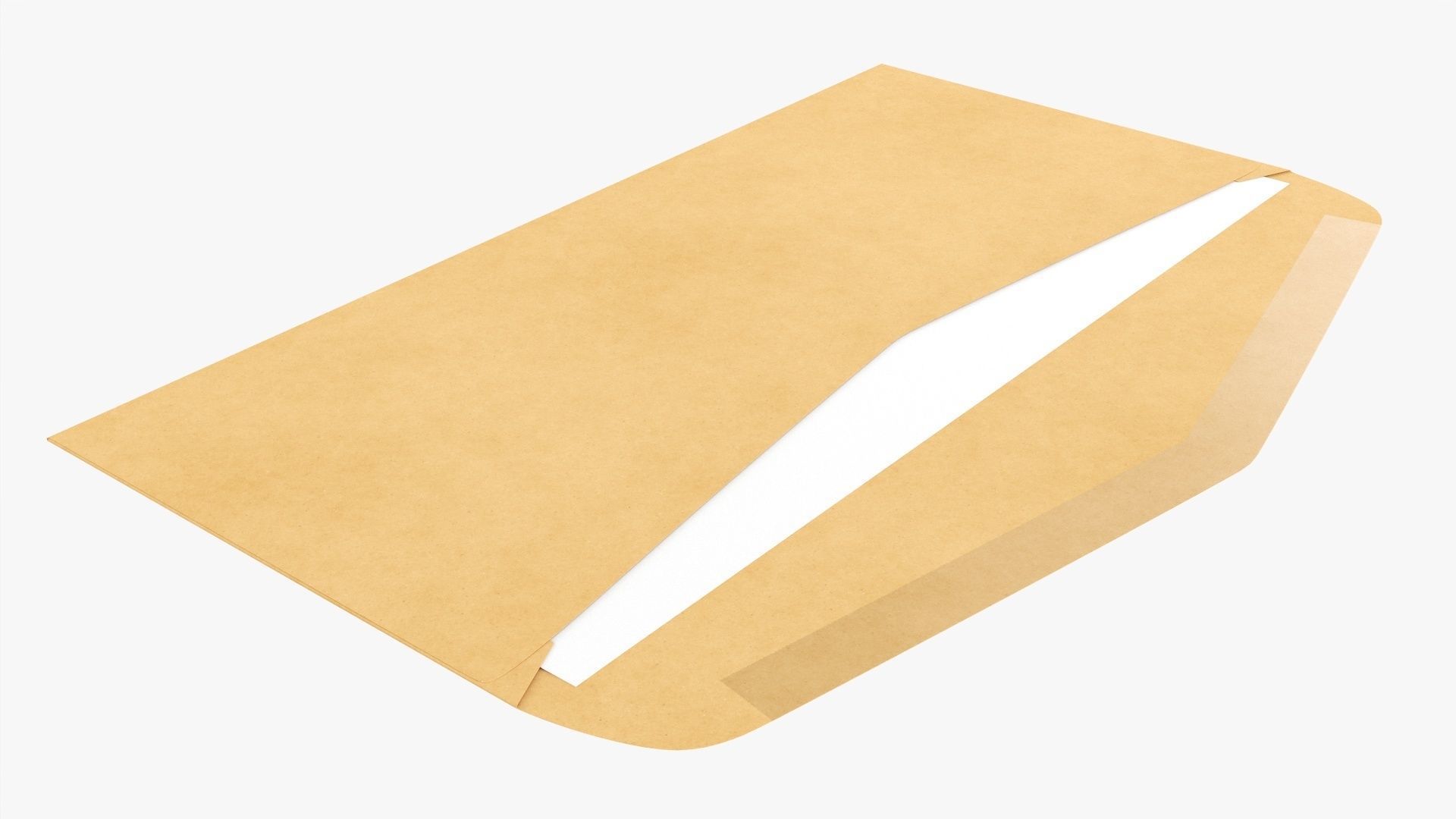 Envelope mockup 02 open 3D model_1