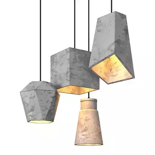 Concrete pendant light