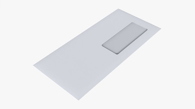 Envelope mockup 04 3D model
