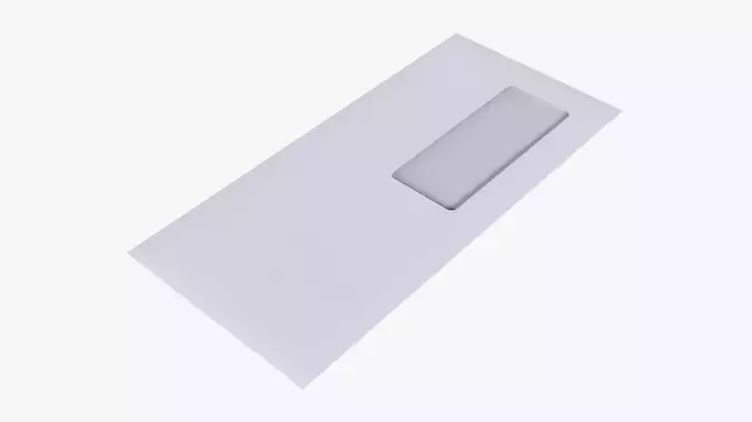 Envelope mockup 04 3D model