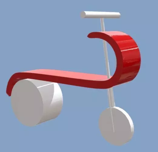 bike chair Free 3D model