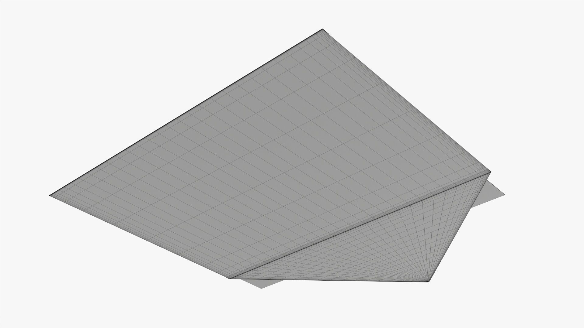 Envelope mockup 05 open pink white 3D model_6