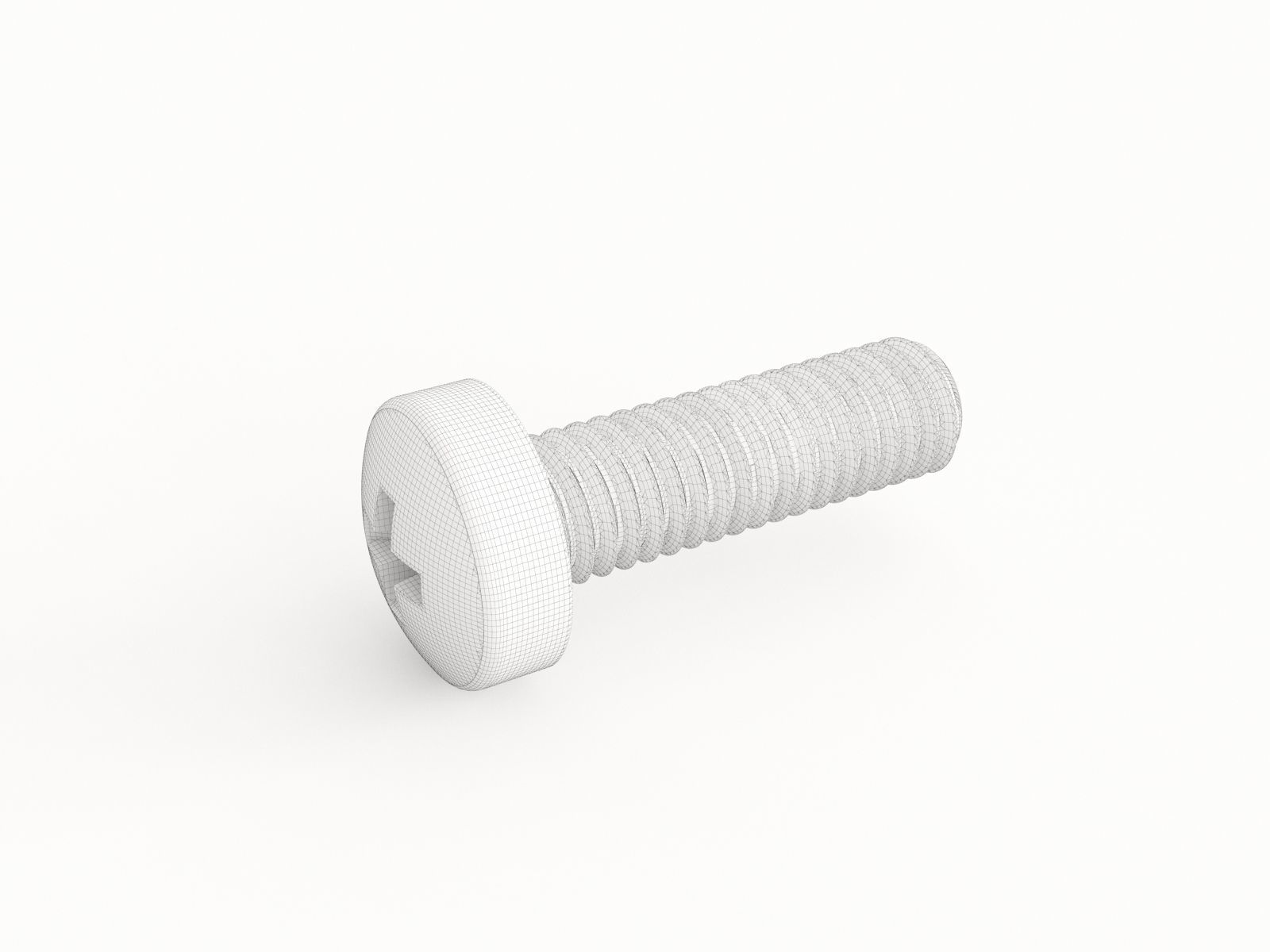 Screw 96 3D model_1