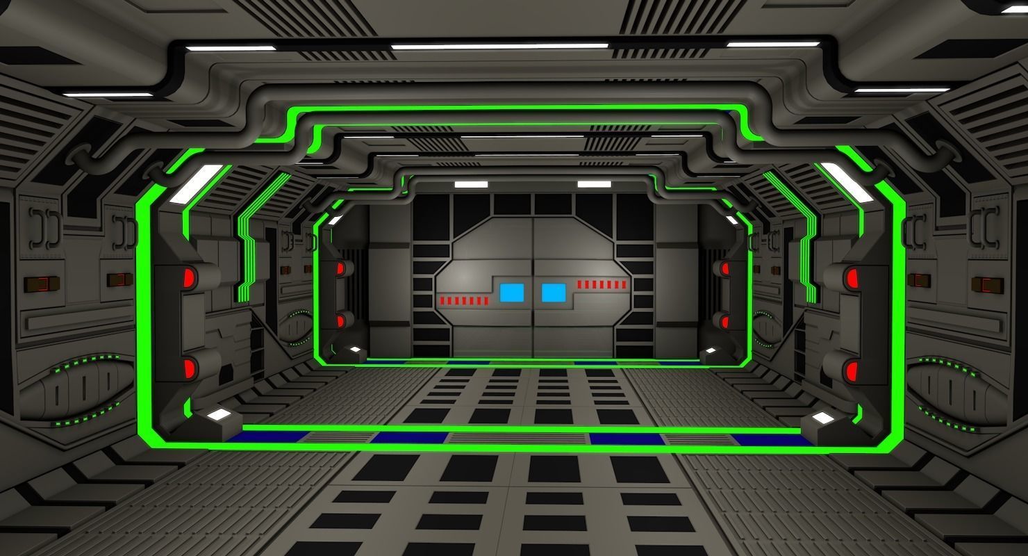 Spaceship Interior  3D model_5