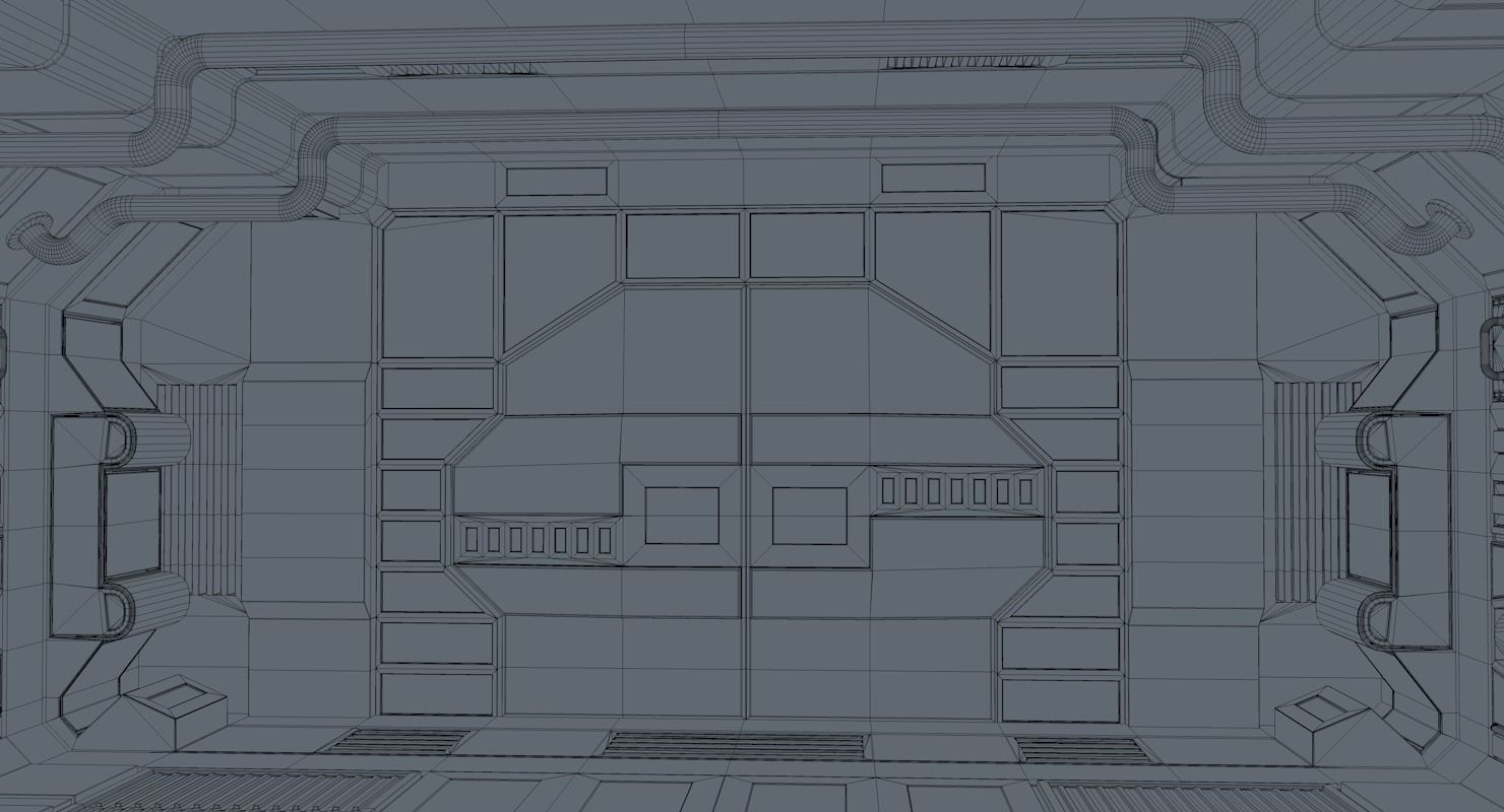 Spaceship Interior  3D model_12