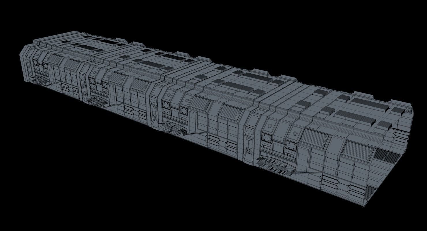 Spaceship Interior  3D model_13