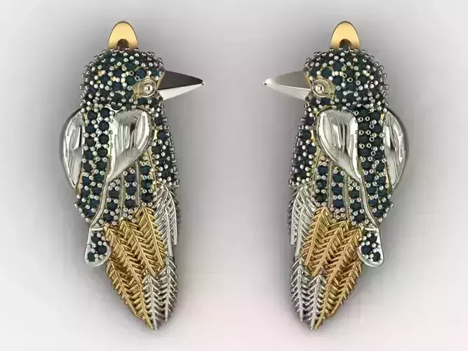 Bird earring