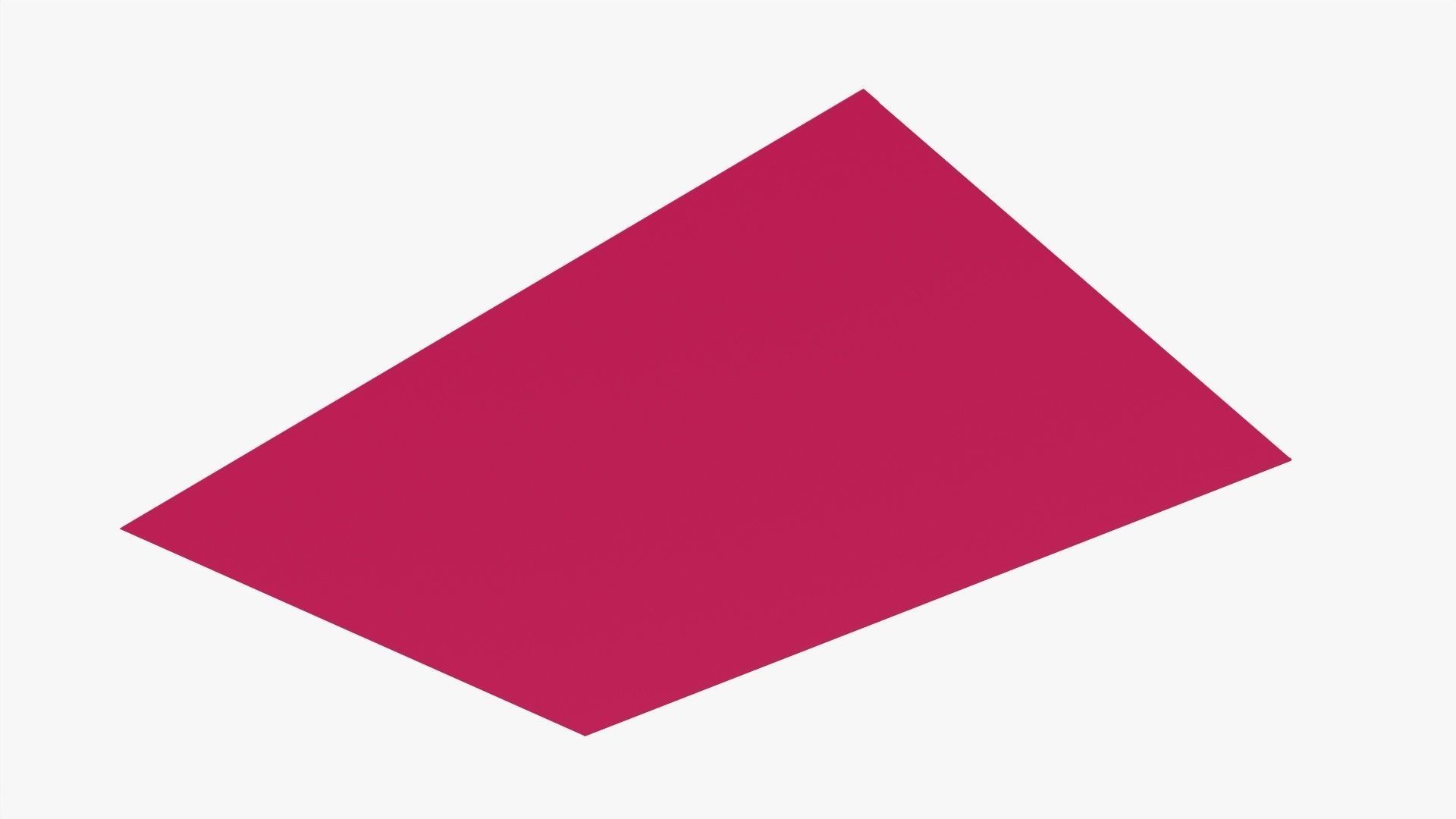 Envelope mockup 05 pink 3D model_2