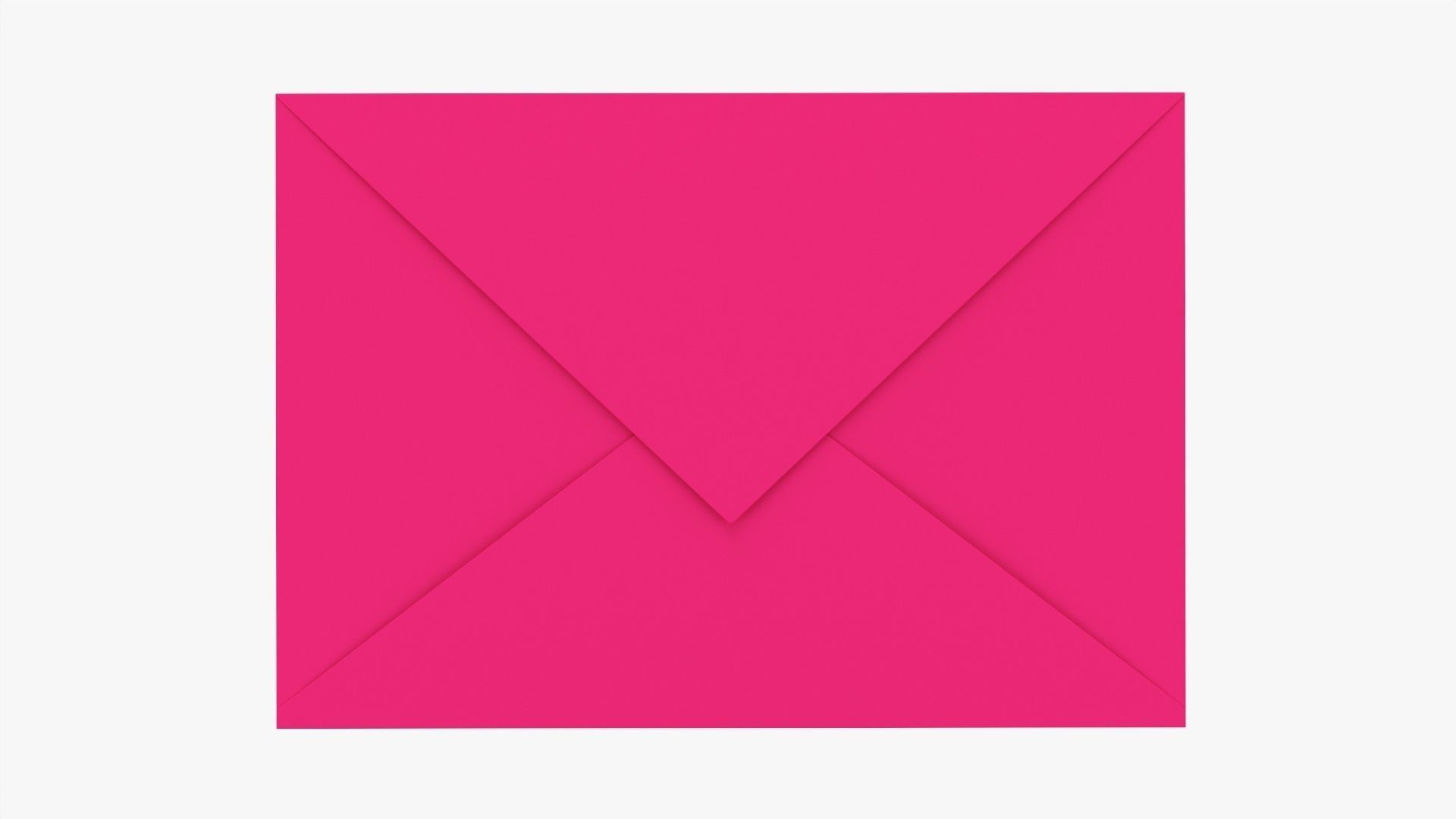 Envelope mockup 05 pink 3D model_3
