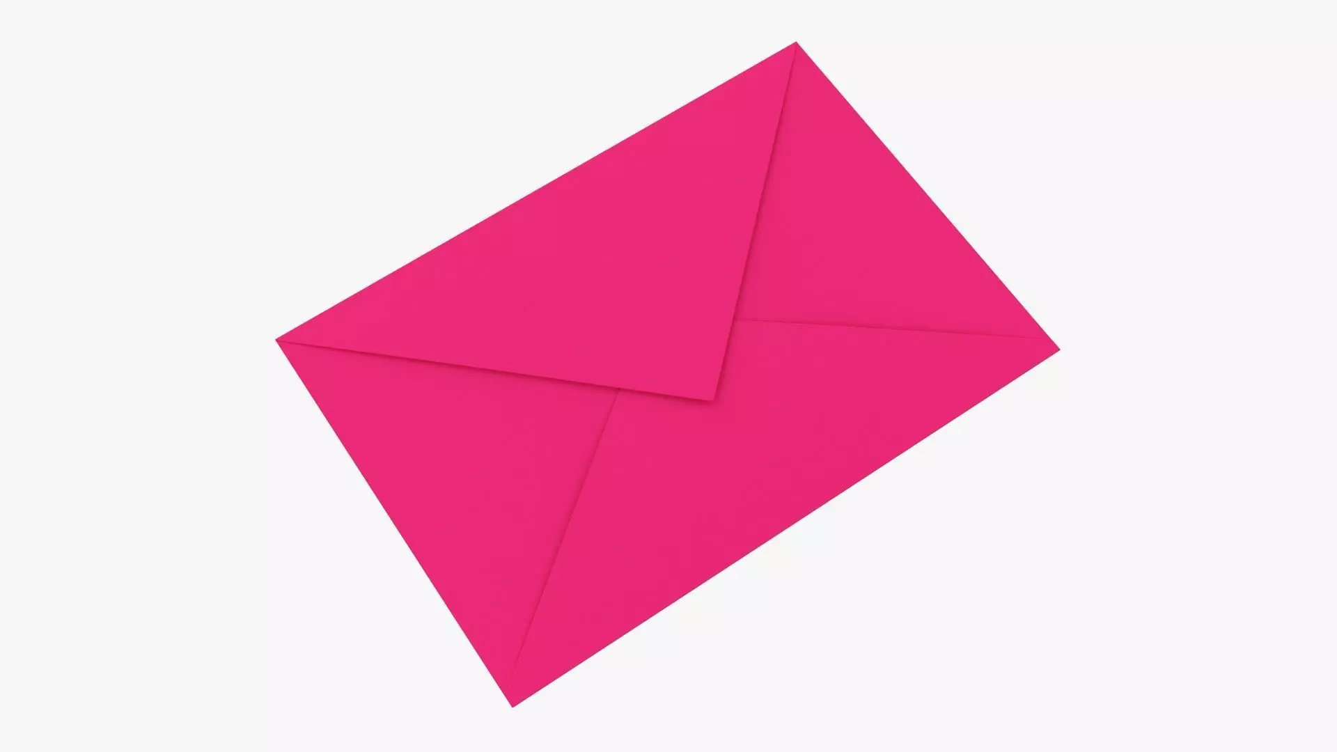 Envelope mockup 05 pink 3D model_0