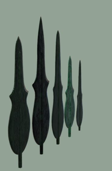  Lute-shaped Bronze Dagger 3D model_1