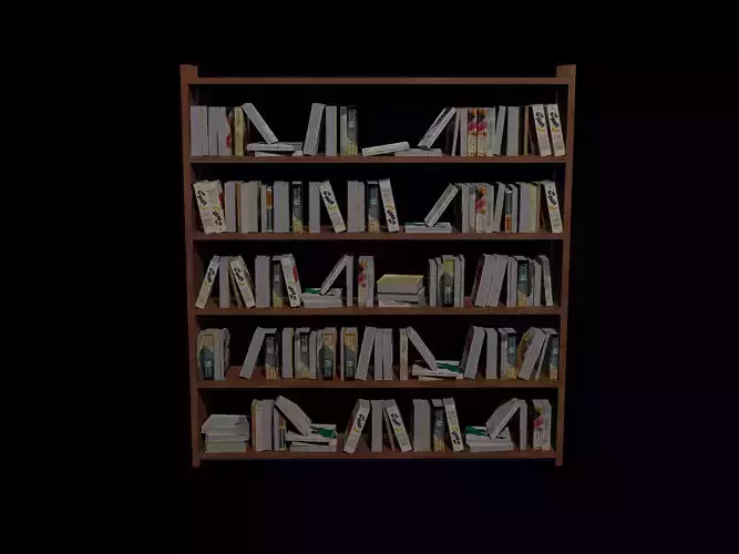 books wooden bookcase with