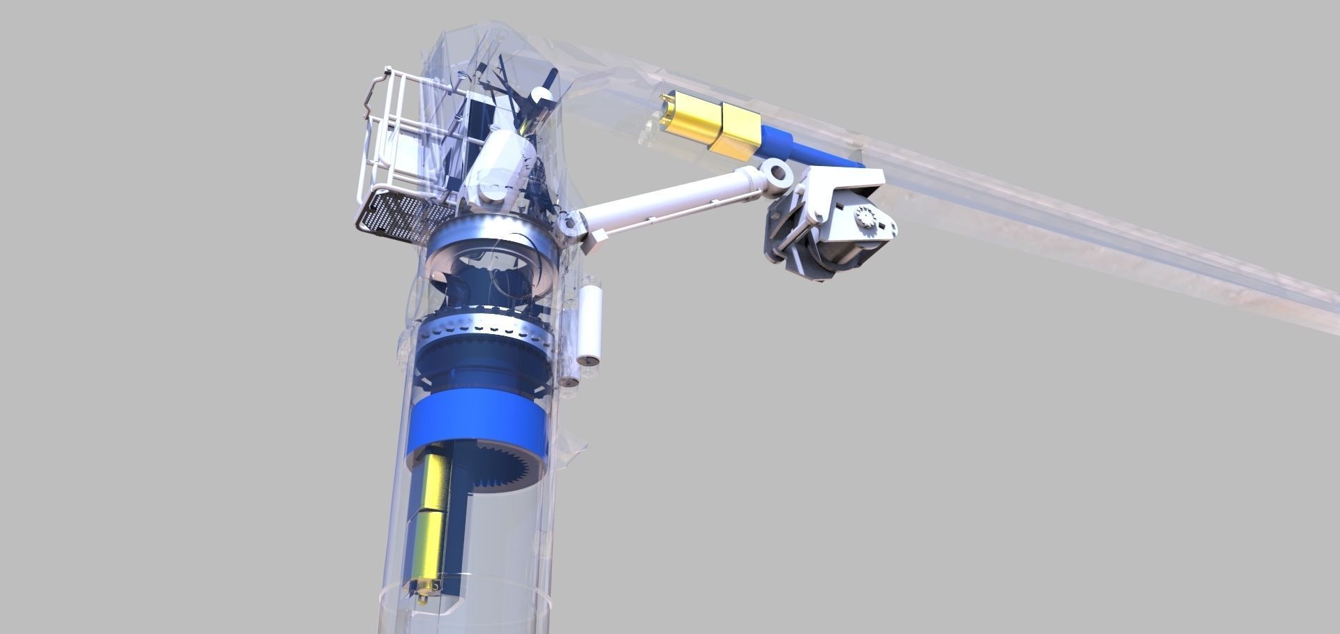 Crane for the rescue cruiser Hermann Marwede  Vessel DGZRS 3D print model_5