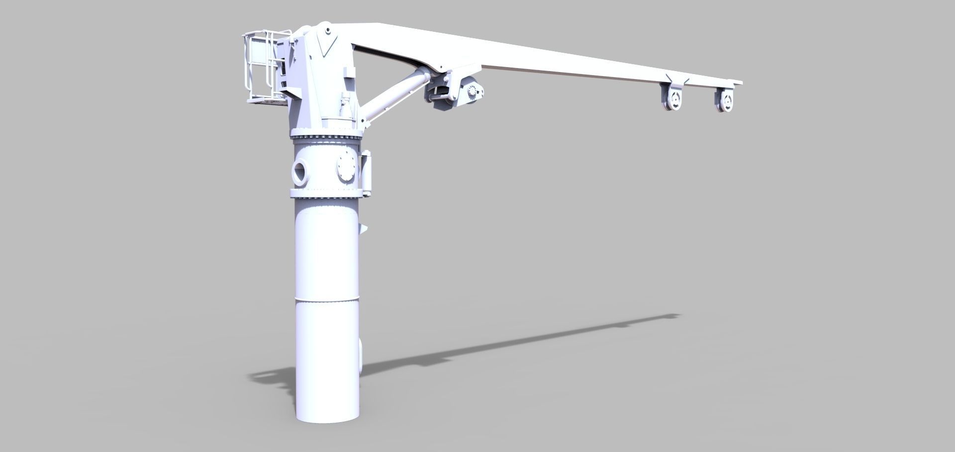 Crane for the rescue cruiser Hermann Marwede  Vessel DGZRS 3D print model_6