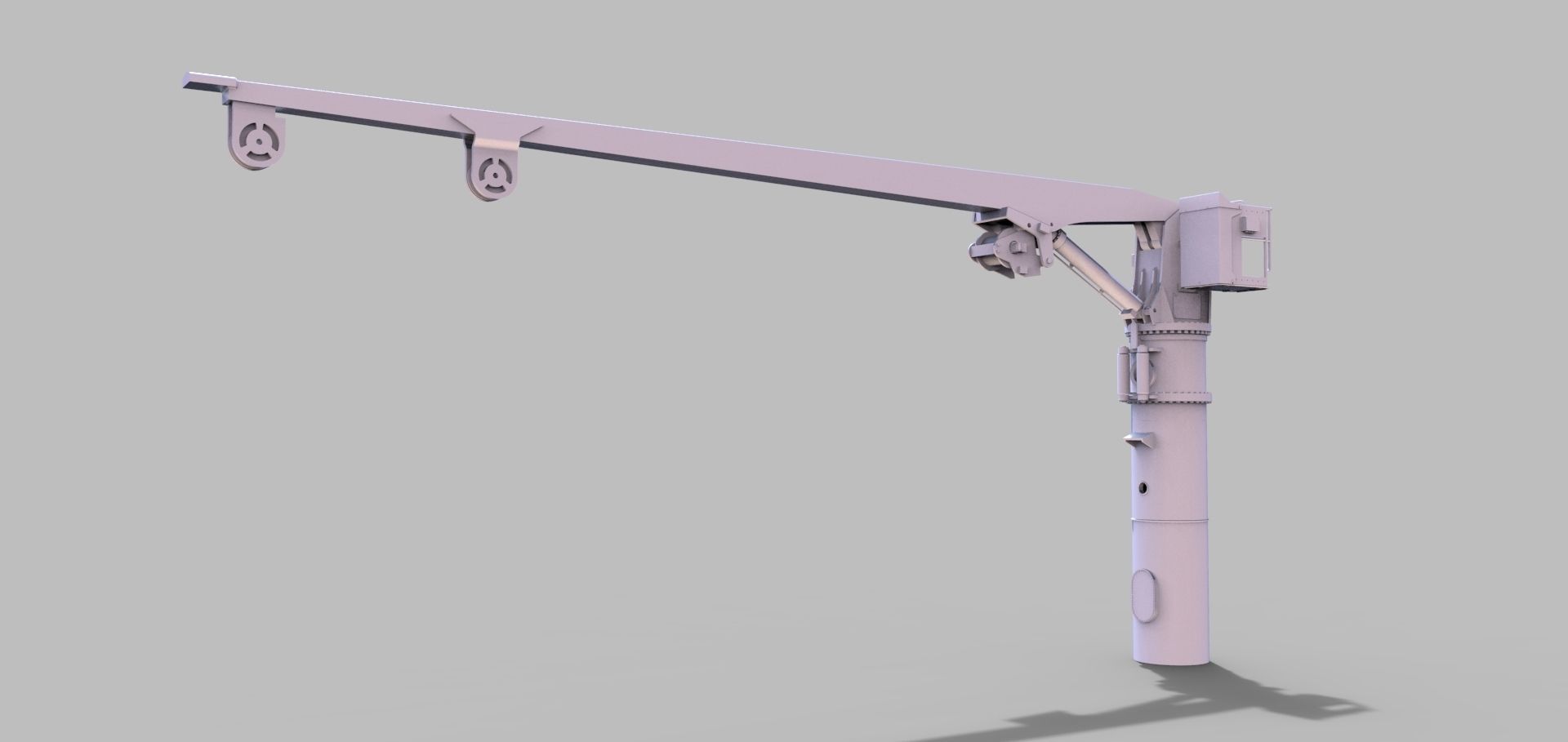 Crane for the rescue cruiser Hermann Marwede  Vessel DGZRS 3D print model_1