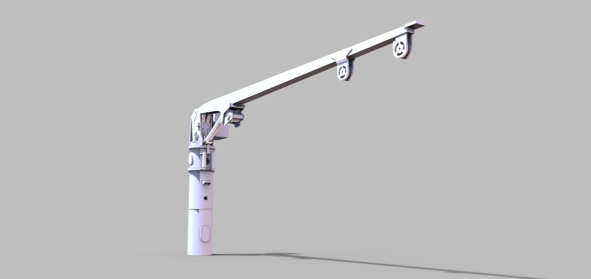 Crane for the rescue cruiser Hermann Marwede  Vessel DGZRS 3D print model_2