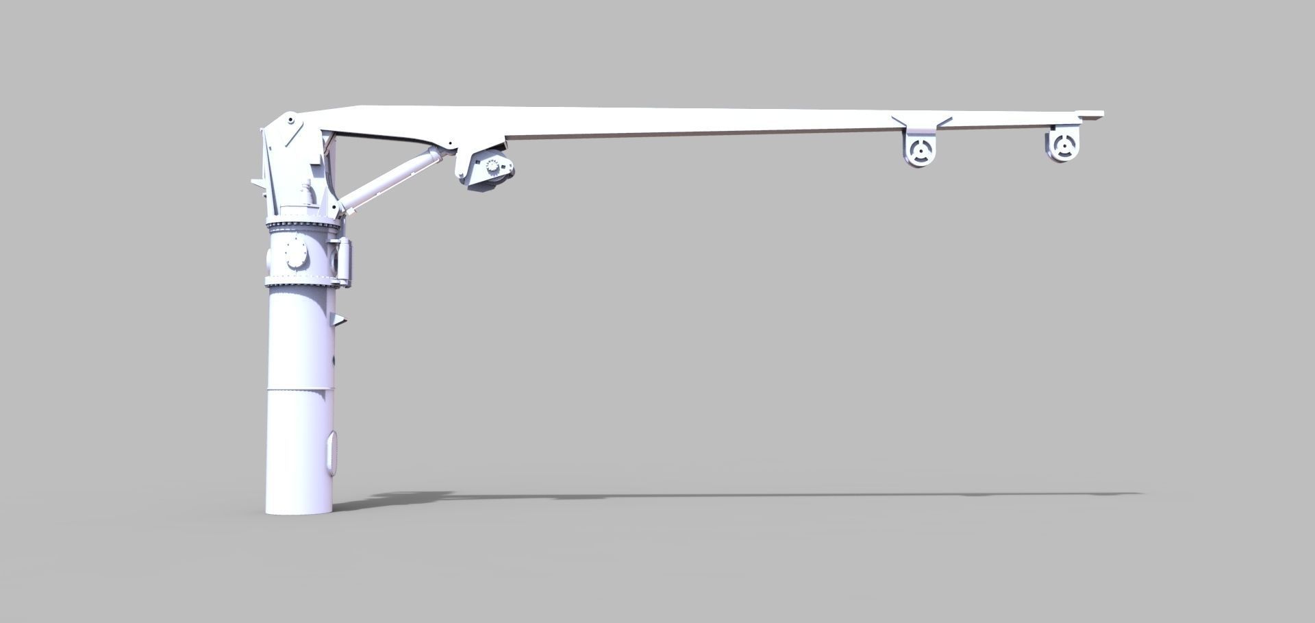 Crane for the rescue cruiser Hermann Marwede  Vessel DGZRS 3D print model_3