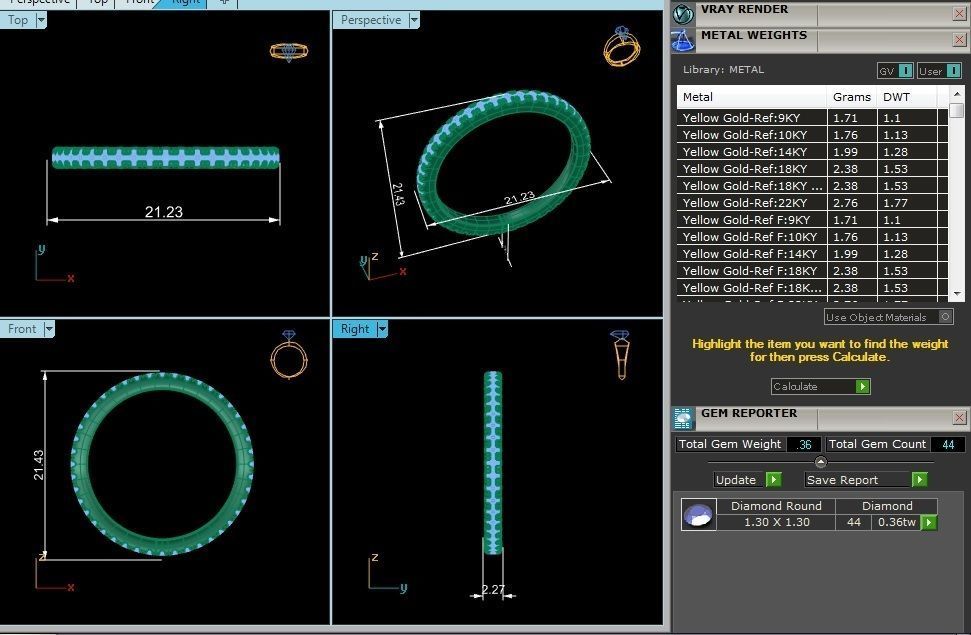 Eternity wedding engagement band with 360 view animation 3D print model_12