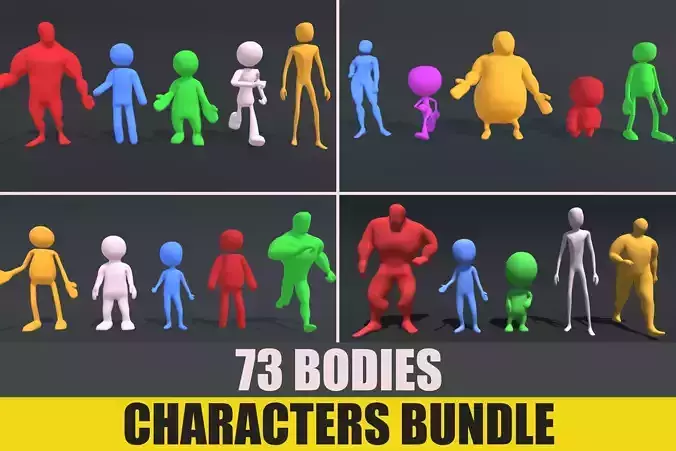 Hypercasual Characters Bundle