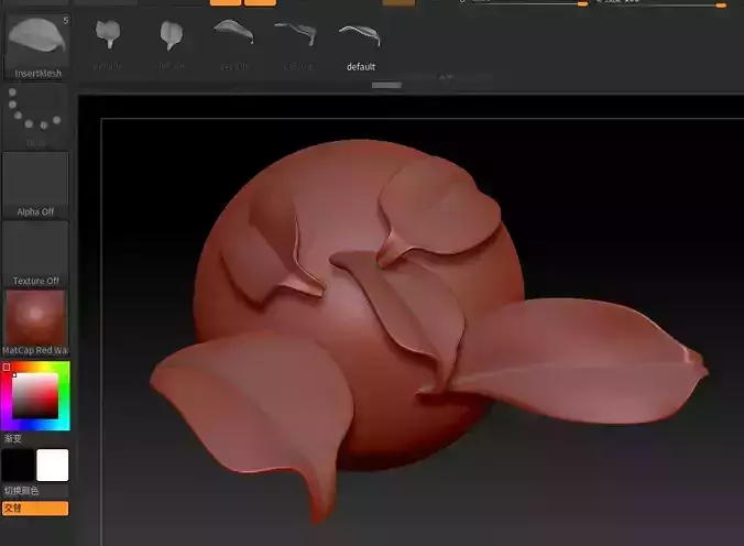 Download 4 ZBrush tree leaf brushes