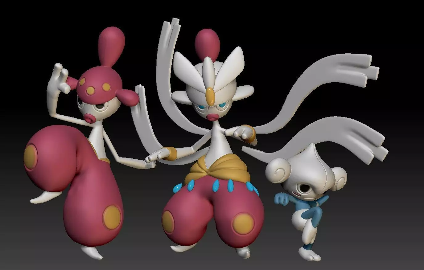 Pokemon Meditite Medicham  Mega Evolution 3D print model_0
