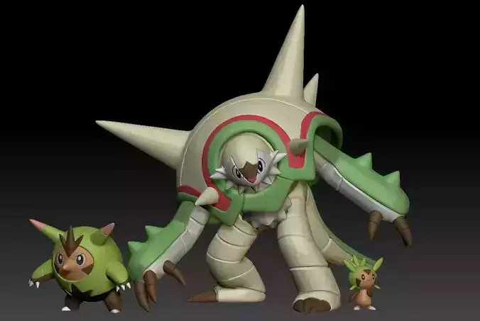 Pokemon Chespin Quilladin Chesnaught