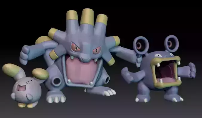 Pokemon Whismur Loudred Exploud