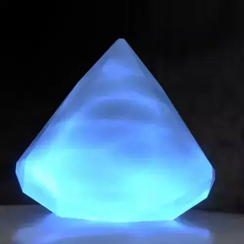 Blue Glowing Crystal