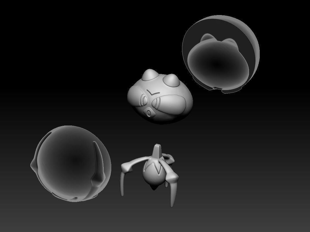 Pokemon Dewpider Araquanid 3D print model_4